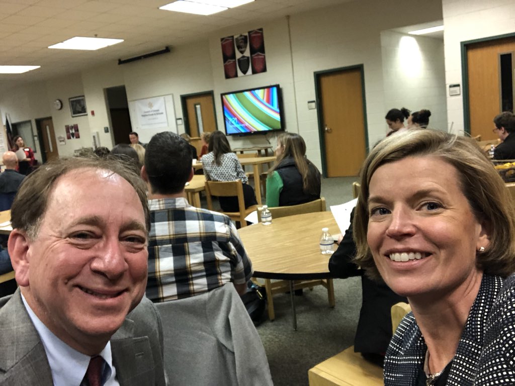 At Inman Middle (APS) with Marshall Orson for the CINS Education Legislation Round-Up