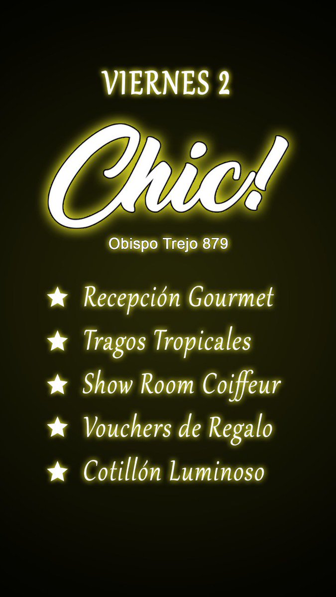 BML_96's tweet photo. #ChicSocieté Vení a conocernos ! 
Reservas 📲 3584497401 https://t.co/5mL1xcN82I