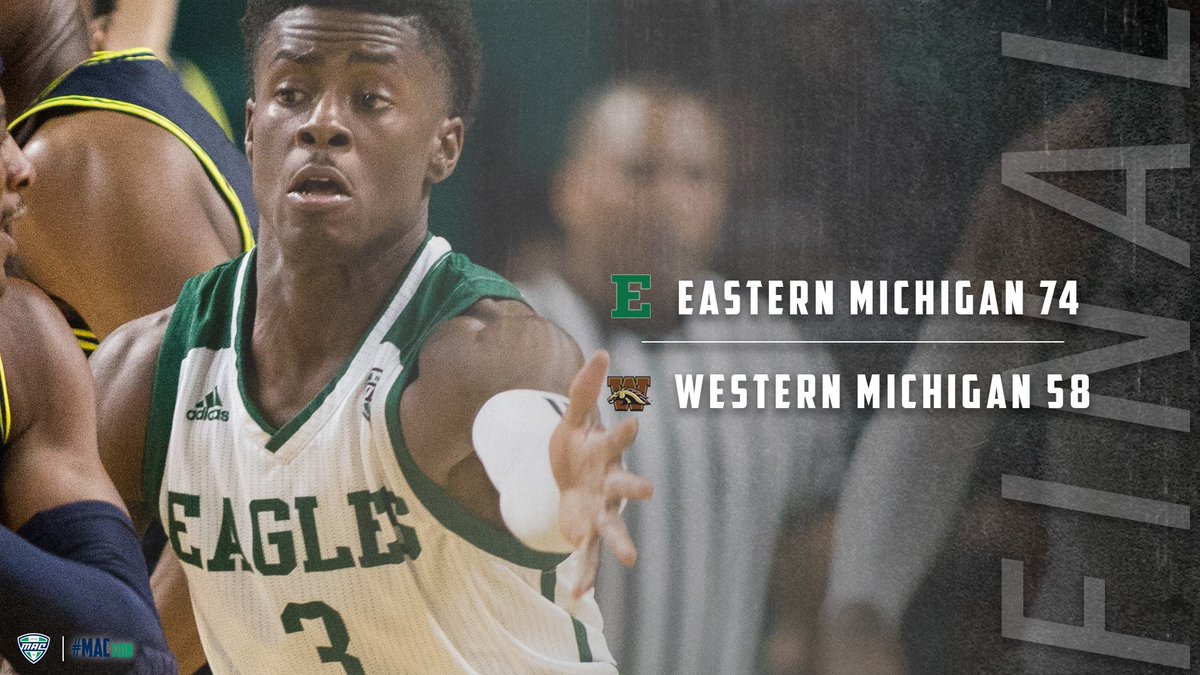 MACSports's tweet photo. 🦅🦅🦅🦅🦅
@EMUHoops (19-11, 10-7 MAC) has now won FIVE in a row! #MACtion https://t.co/S1HO0uFqDz