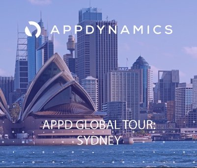 squinlan2's tweet photo. AppD is hitting the road, and headed to Sydney on May 15th. Learn, share, and network with AppD customers and Ops, Dev, and Business people from every industry. Reserve your seat today. https://t.co/mm5vgZA2sn https://t.co/DYm6naNS5N