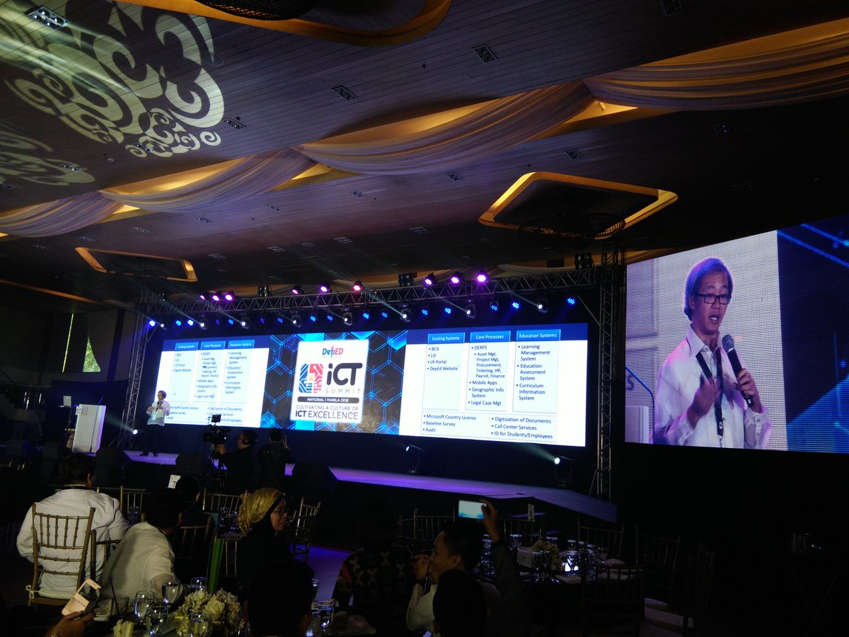 DepEdICTSummit's tweet photo. Happening NOW: Day 2
Director Abram Abanil discussing The Roadmap to DepEd Systems

#DepEdICTSummit
#CultureOfICTExcellence
#OneDepEd
#TayoParaSaEdukasyon
#4DKID https://t.co/VLo1eXBuZj