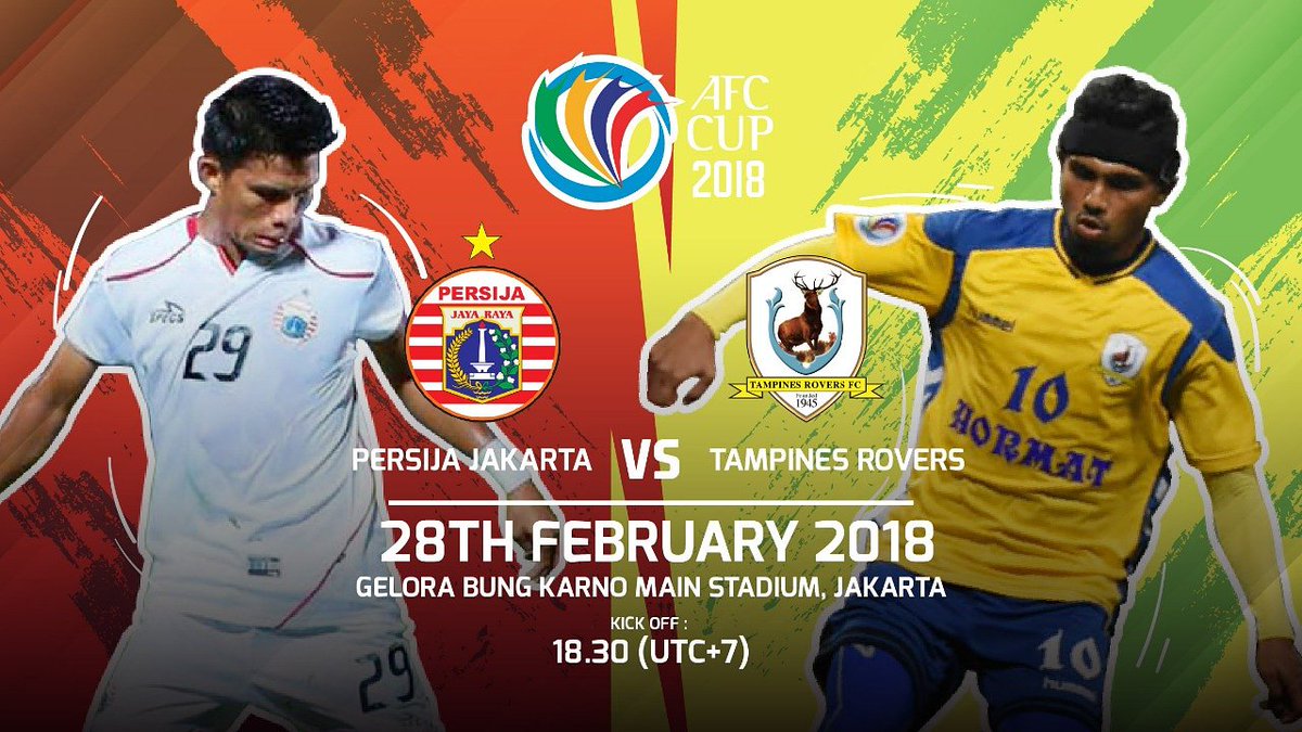 labbola's tweet photo. 🏆 #AFCCup2018
🆚 Persija v Tampines Rovers
📆 Wednesday, 28th Feb 2018
⏰ 18.30 WIB (UTC+7)
🏟️ Gelora Bung Karno Main Stadium, Jakarta
📺 RCTI & Fox Sports
#AFCCup #PJAvTAM https://t.co/3I7DPs6R6z