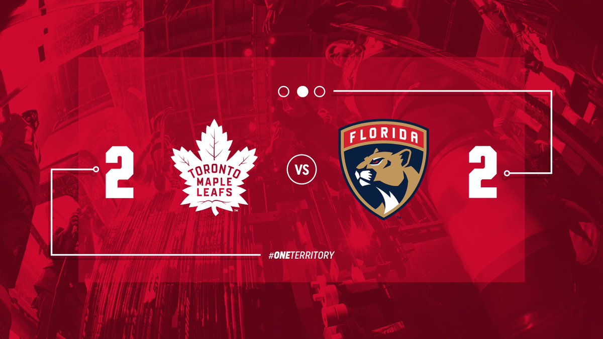 All tied up after 40. #TORvsFLA https://t.co/quMHWO661V