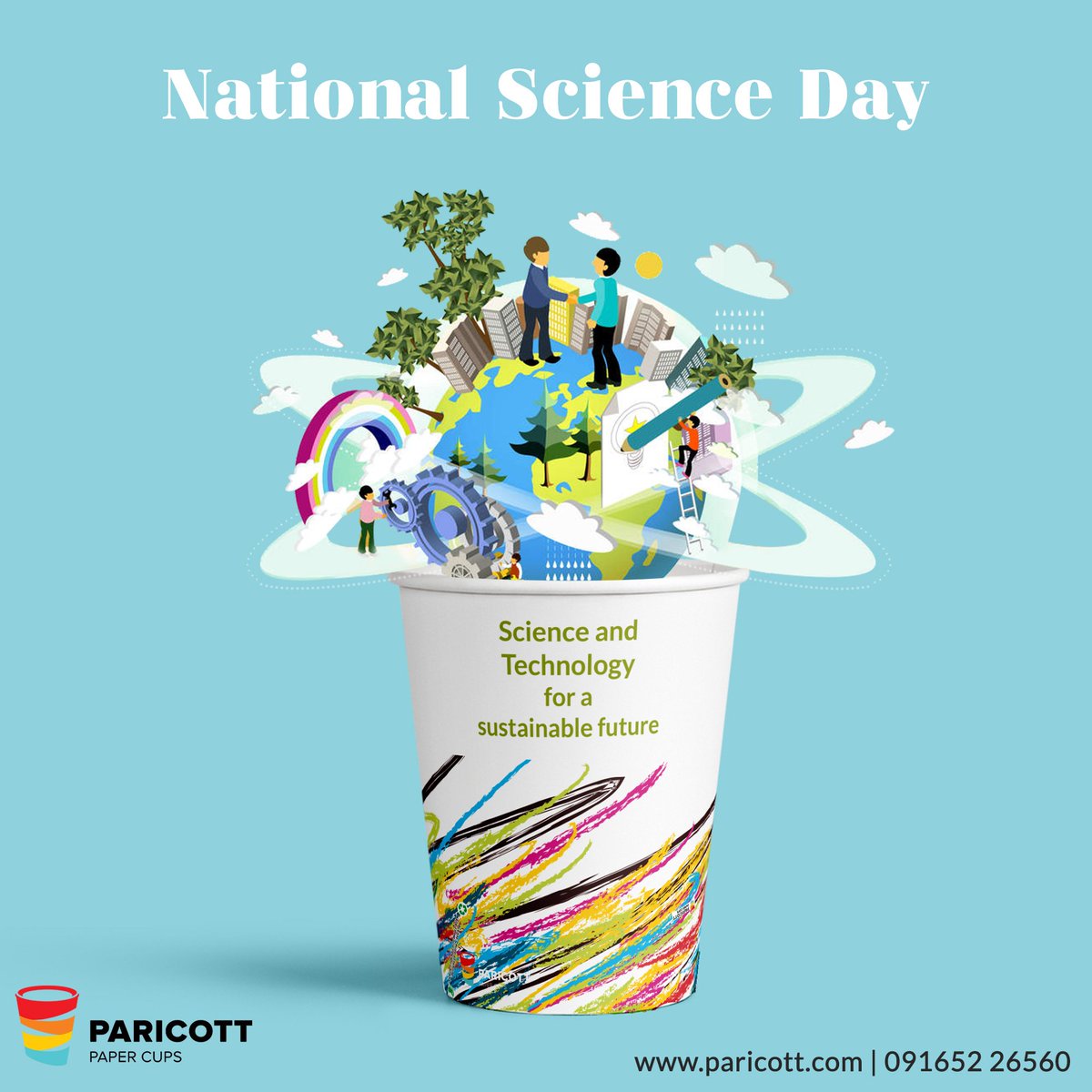 ParicottIndia's tweet photo. One has to come forward to make some kind of technology for the people to every kind of facility and services to develop any activity accurately for the welfare of the people. #NationalScienceDay #Paricott #PaperCups https://t.co/E5limN3RBM
