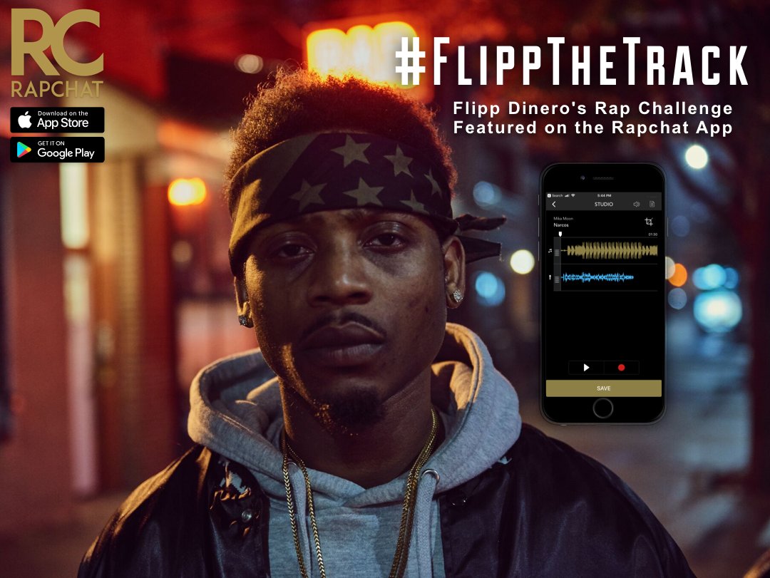 rapchatapp's tweet photo. CONGRATS to @zackcokas919🍾

You’re the winner of @FlippDinero‘s #FlippTheTrack challenge 🔄🔥

You will be receiving a microphone from @shure 

listen to the WINNING rap here 👇
https://t.co/tebmmdfRLH https://t.co/91naJWcsQT