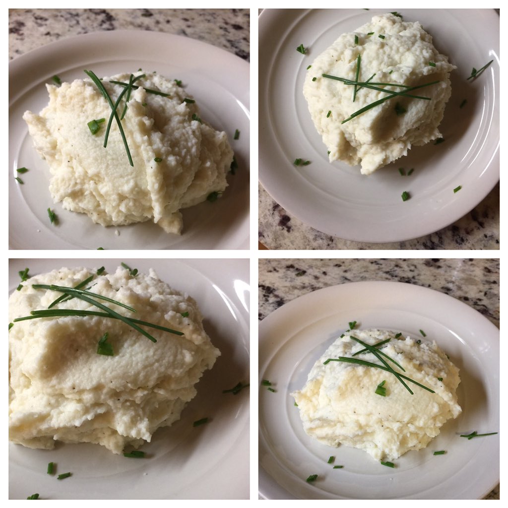 1HotDish's tweet photo. Delicious homemade #Parmesan #Garlic Mashed Cauliflower.😋  #mashedcauliflower #keto #cauliflower #lovetocook #foodie #lowcarb #healthyeating #homecooking #sidedish #vegetables https://t.co/iC22bNWHyq