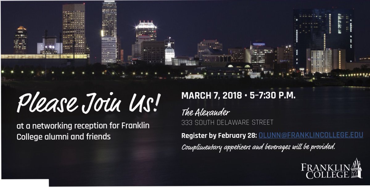 JUNIORS and SENIORS! This opportunity is awesome! Don’t ignore it. RSVP by February 28. Networking is important and fun.
