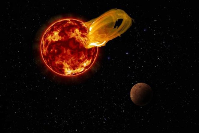 TecScience_'s tweet photo. Una llamarada 'arruina' la atmosfera del exoplaneta 'gemelo' de la Tierra https://t.co/Uhh2IDocqT https://t.co/p3Ksz0dkhp
