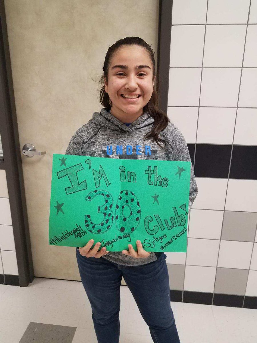 sjitigers's tweet photo. These students have passed 30 or more lesson on TTM. And are now part of the TTM 30 club
#thinkthroughmath
#imaginelearning
#PISD_intmath https://t.co/bJFKoCdL73