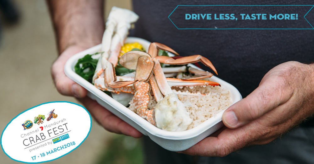 VisitPeel's tweet photo. What better time to visit Mandurah &amp; the Peel Region than during a seafood festival? Taste the best crabs and other delicious food and enjoy free entertainment all along the Mandurah foreshore at the Mandurah Crab Fest from the 17 to 18 of March. #Carbfest https://t.co/MhoF66IcsR
