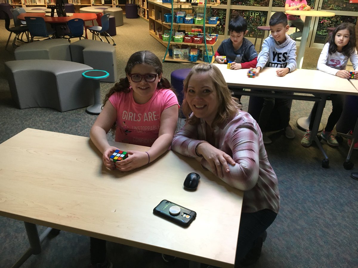 setonschoolRD's tweet photo. Mrs. Fenton has brought in 100 Rubik’s Cubes to the #learningcommons to learn with over the next few weeks. So. Much. Fun. #problemsolvingisfun #growthmindset #sesrd #rdcrs https://t.co/7PLRVxqxLC