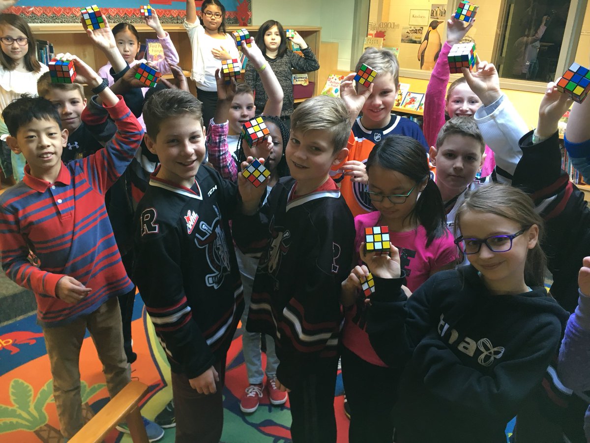 setonschoolRD's tweet photo. Mrs. Fenton has brought in 100 Rubik’s Cubes to the #learningcommons to learn with over the next few weeks. So. Much. Fun. #problemsolvingisfun #growthmindset #sesrd #rdcrs https://t.co/7PLRVxqxLC