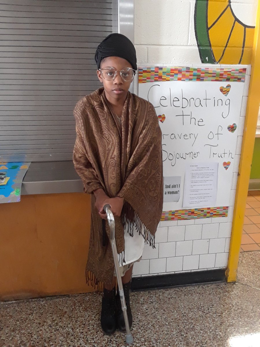 Prominent abolitionist and women's rights activist, Soujourner Truth, spoke to our students and faculty this morning during the Living Black History Museum. <a href="/JLAdamsGators/">Jacob L. Adams Elem</a> <a href="/HenricoSchools/">Henrico Schools</a>  #GatorPride #HistoryIsExciting #KnowledgeIsPower