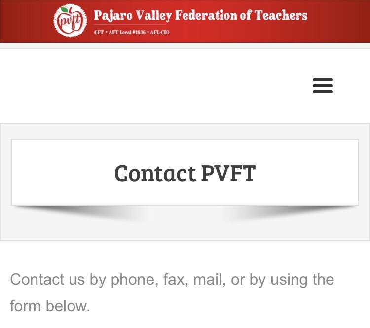 Want to support #pvusd #pvft teachers? Go here to fill out a request for a YARD SIGN. You’ve seen them around town! pvft.net/contact/ #Watsonville #Aptos #Corralitos #PajaroValley
