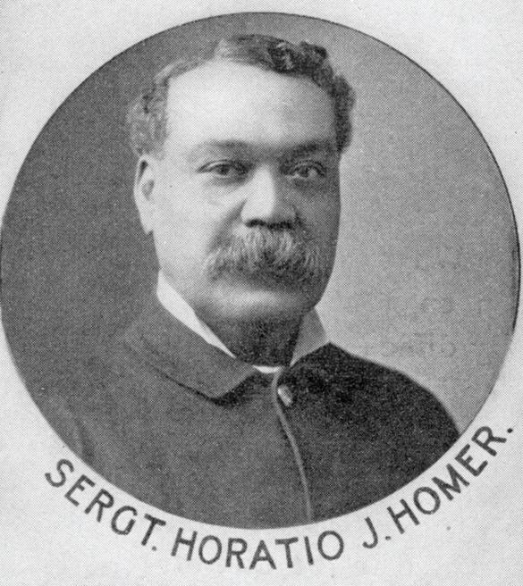 bostonpolice's tweet photo. As part of #BlackHistoryMonth we recognize Horatio J. Homer who became the 1st African American police officer in the history of the #BPD when he was appointed in 1878. Promoted to the rank of sergeant in 1895, Sgt. Homer would retire in 1919. https://t.co/tCju1j2chi