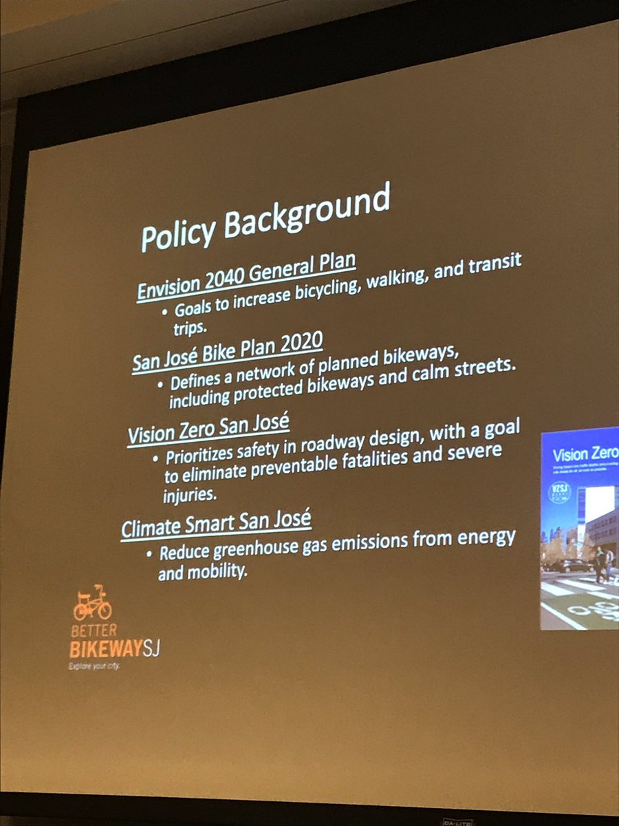 San Jose Policy Background that support bicycles