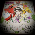 羽生結弦がデジモン好きと聞いて？デジモンスタッフが描いたイラスト色紙がすごい!