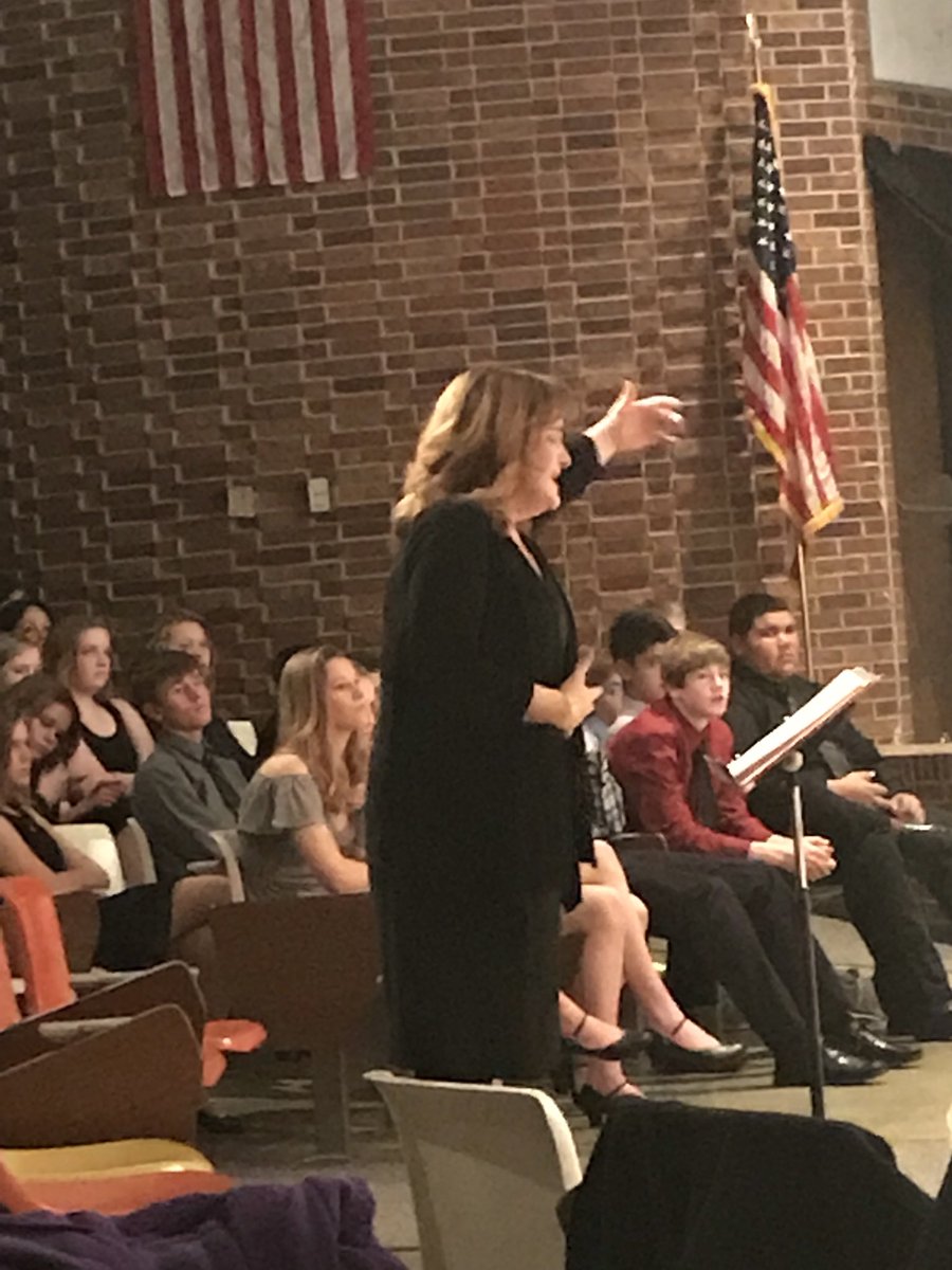 ChadronHS's tweet photo. The magic behind those awesome Cardinal Singers! Awesome job Mrs. Mahr! #fancymoves #GoCardsNation https://t.co/csgNXTnM6v