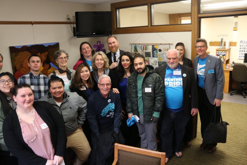 MGoldbergPDX's tweet photo. Inspiring day at the Oregon Capitol with PCC students and staff discussing community college funding, career pathways and student success with @alissakg @diego4oregon @michaeldembrow @SenatorMonroe #PCCDayatCap https://t.co/6DIVRqa4js