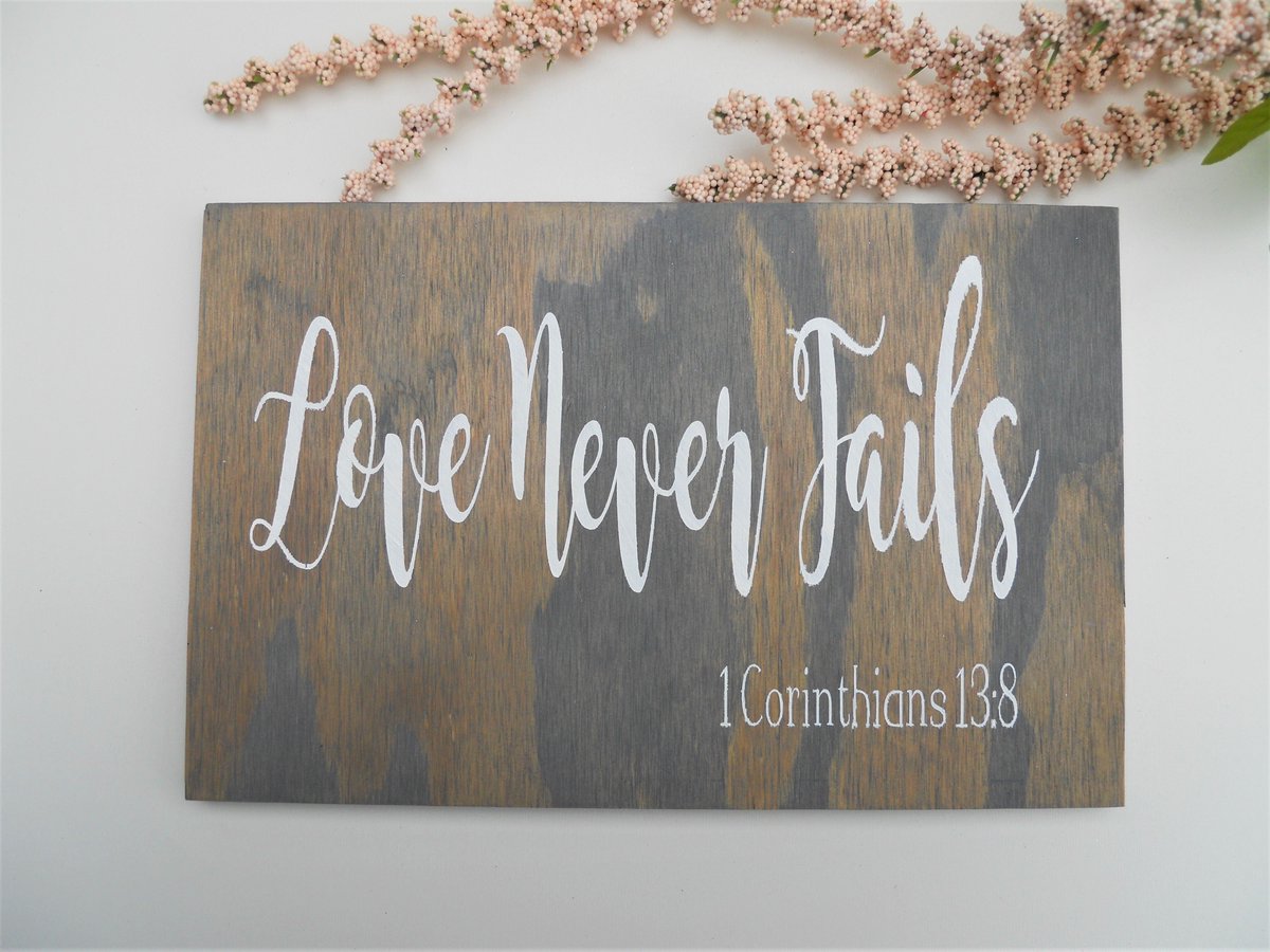 BlueBarnGala's tweet photo. Decorate your home, wedding or office with this "Love Never Fails" wooden sign. https://t.co/ZPMF2EKFZR

#loveneverfails #wedding #homedecor #rustic #rustichomedecor #rusticwedding #woodsigns #woodhomedecor #Corinthians #bibleverse #weddingdecor #newhome #engaged #gettingmarried https://t.co/lggGYvwkxb