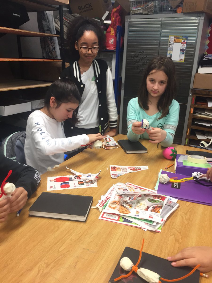 Sixth graders kick off their sculpture unit with a papier-mâché figure. They are making armatures and using dynamic poses for inspiration! <a href="/rrisdfinearts/">Round Rock ISD Fine Arts</a>  <a href="/rrisdart/">Round Rock ISD Art</a>