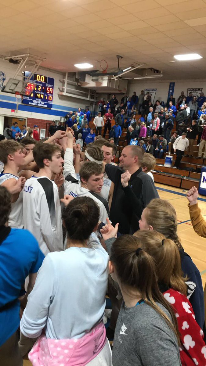 buffalo_fans's tweet photo. Our boys are MOVING ON!!! Hope to see all Buffalo Fans, Friday @ Osseo 7 p.m. in BUFFALO SPIRIT ATTIRE!!! 🔵⚪️🔵⚪️ Always a great day to be a Buffalo!!!! 💙#ontoround2 https://t.co/qZlMn39kib