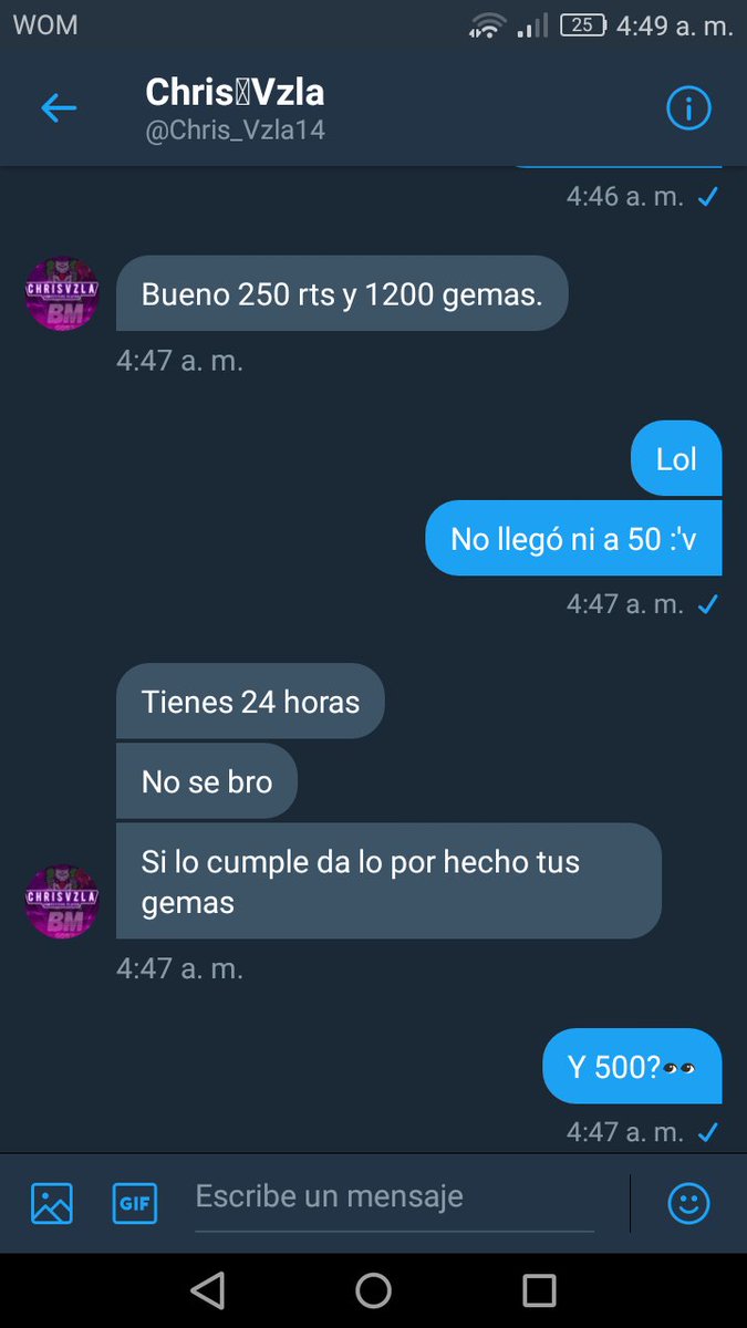250 RT's y @Chris_Vzla14 me da 1200 gemas totalmente Gratis!!
Ayuda porfavor, las necesito :'v
<a href="/ElTiToNiLToN/">↯ɴɪʟᴢ</a> @mexi3155 <a href="/JoseBrayanCR/">Jose Brayan</a> @TrainerXavier14 @SecryGamer <a href="/capponeitor/">Capponeitor</a> <a href="/franchuuumon/">franchuuumon</a> @3CPPerello @SuperRoyaleL <a href="/ShadowCR11/">Shadow Cr</a> @Adriian7u7_CR <a href="/SickCL/">xsickboi</a> @ZangwCr @Pablosky_CR