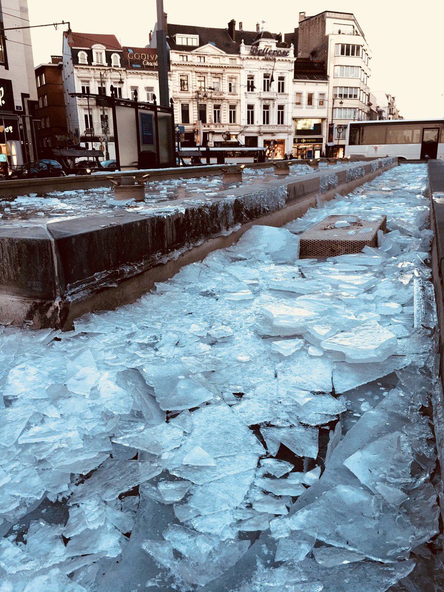Brussels is frozen❄️❄️❄️ #Weather #freezing #TheBeastFromTheEast #TWAISI #3WordWeather