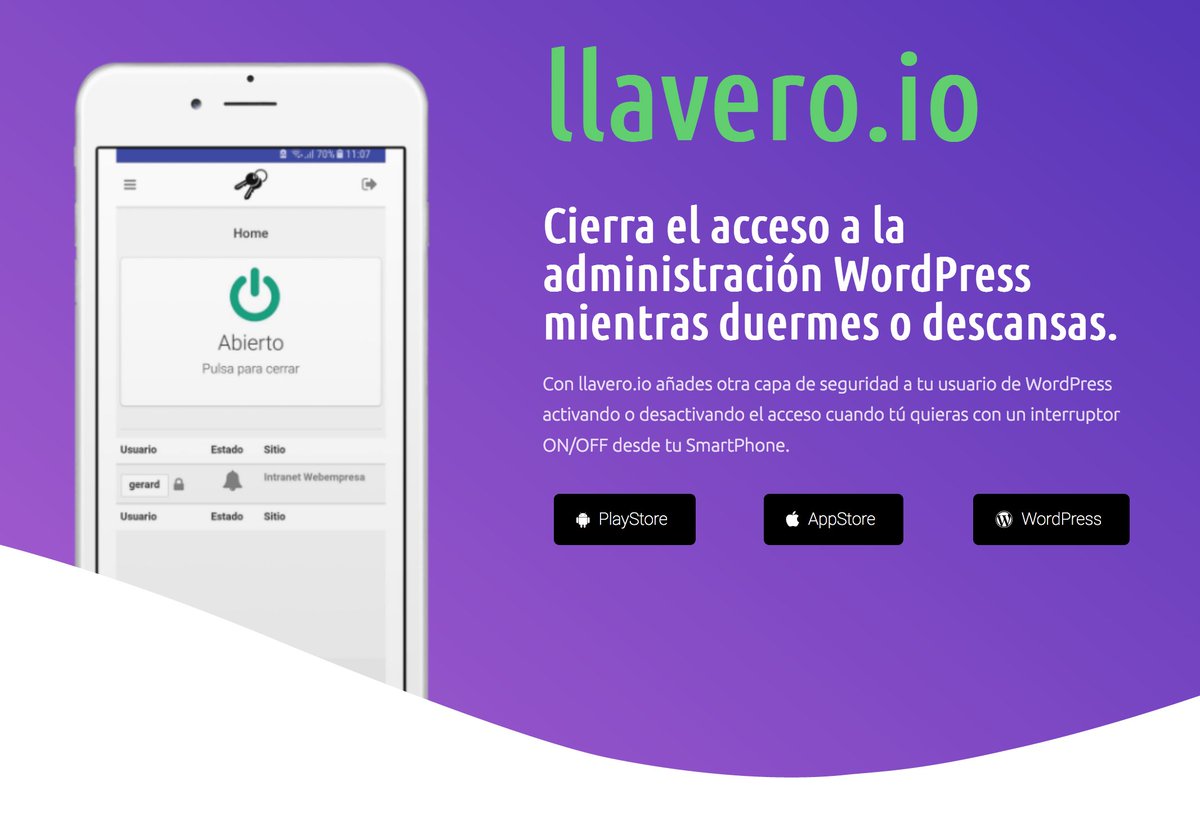 gnumax's tweet photo. Asegura el login de tu WordPress con https://t.co/OyWHHmISXh https://t.co/ZD9wXyDmDG desarrollado por @webempresa para aportar seguridad a tus accesos 🔐 #llaveroIO #wpseg #wordpress ¡GRATIS! 🔥🔥🔥 https://t.co/lmSdi2w2qB