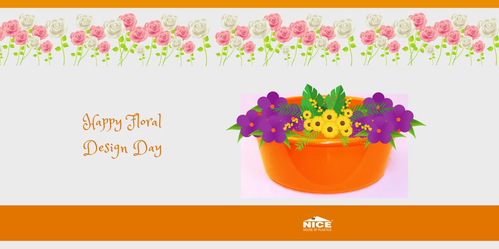 NicePlastics's tweet photo. ⚘🌷HAPPY FLORAL DESIGN DAY
❤Take out the flowers! #FlowerDesignDay is all about appreciating floral design as a unique & creative art form.
⚘We have our designs in cups, bowls and basins today. 🙊
⚘ Today is an excuse to go wild about flowers & let your inner creativity spark https://t.co/MWjNLaXgIV
