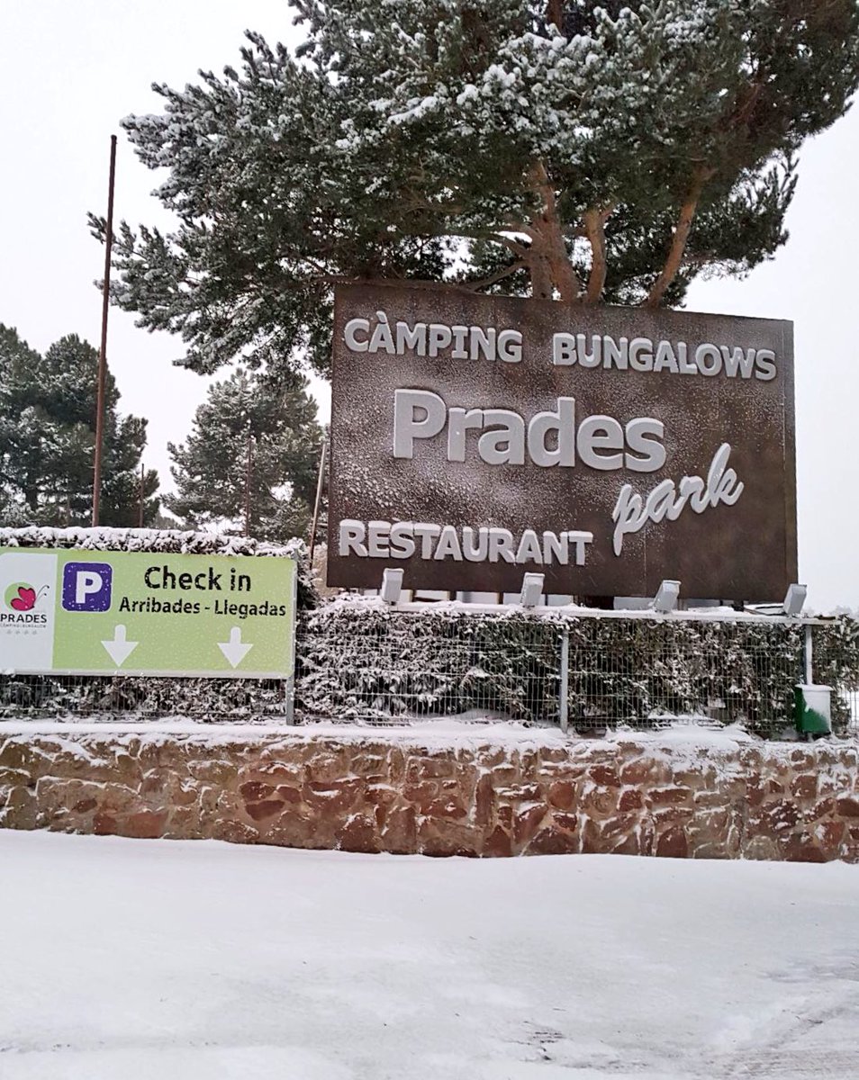campingprades's tweet photo. Nevada a Càmping Prades!! @meteocat @MeteoMauri @tv3cat 
#Neucat #Nevada https://t.co/ZsX454MfLe