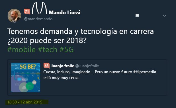 mandomando's tweet image. 1ª En 2015 si decías que tendríamos #5G en 2018 te lo señalaban como "exageración futurista"
2ª @TMobile CTO @NevilleRay #MWC18 adelantando la construcción de 30 ciudades en combo #5G + #mmWave de 600 MHz (via @evankirstel)

#TransformacionDigital