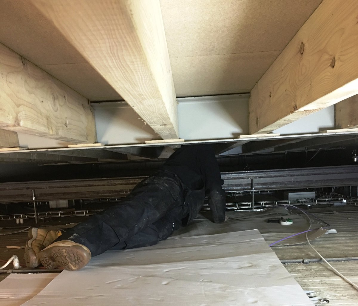 itrmltd's tweet photo. At #ITRM we are renowned for #GoingTheExtraMile to get the job done.......like this recent install at a customers site, the only cable access was by crawling through the floor voids....but then our slogan does say 'Doing IT Differently'! 
Contact us via https://t.co/4lkybo7m4A https://t.co/p2oJuB9rrv