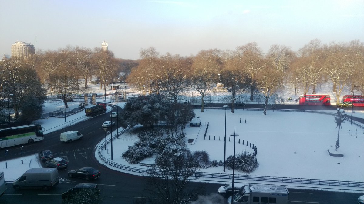 Ice Station Zebra (Hyde Park &amp; Park Lane from <a href="/AeroSociety/">Royal Aeronautical Society</a> HQ) #snow