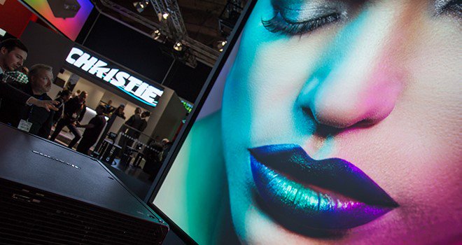 Looking back at #ISE2018 - this is how good the latest <a href="/ChristieDigital/">Christie</a> projector looked on our 16K ready HD Progressive!