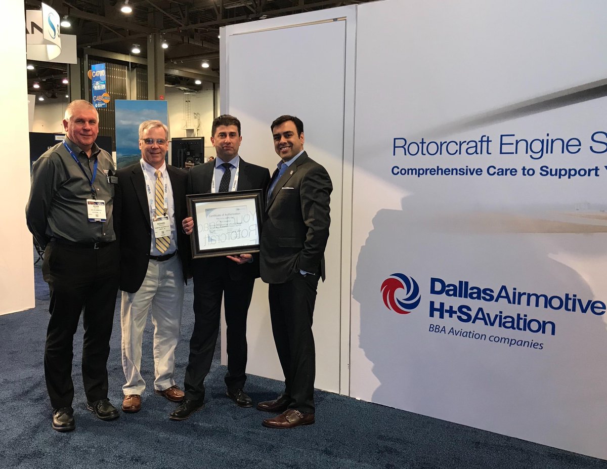 We’re proud to announce H+S Aviation is now the exclusive partner of Champion Aerospace in the EMEA region. Champion Aerospace’s Amit Toprani and Richard Busch presented H+S with an official certificate of partnership at #HAI_EXPO18