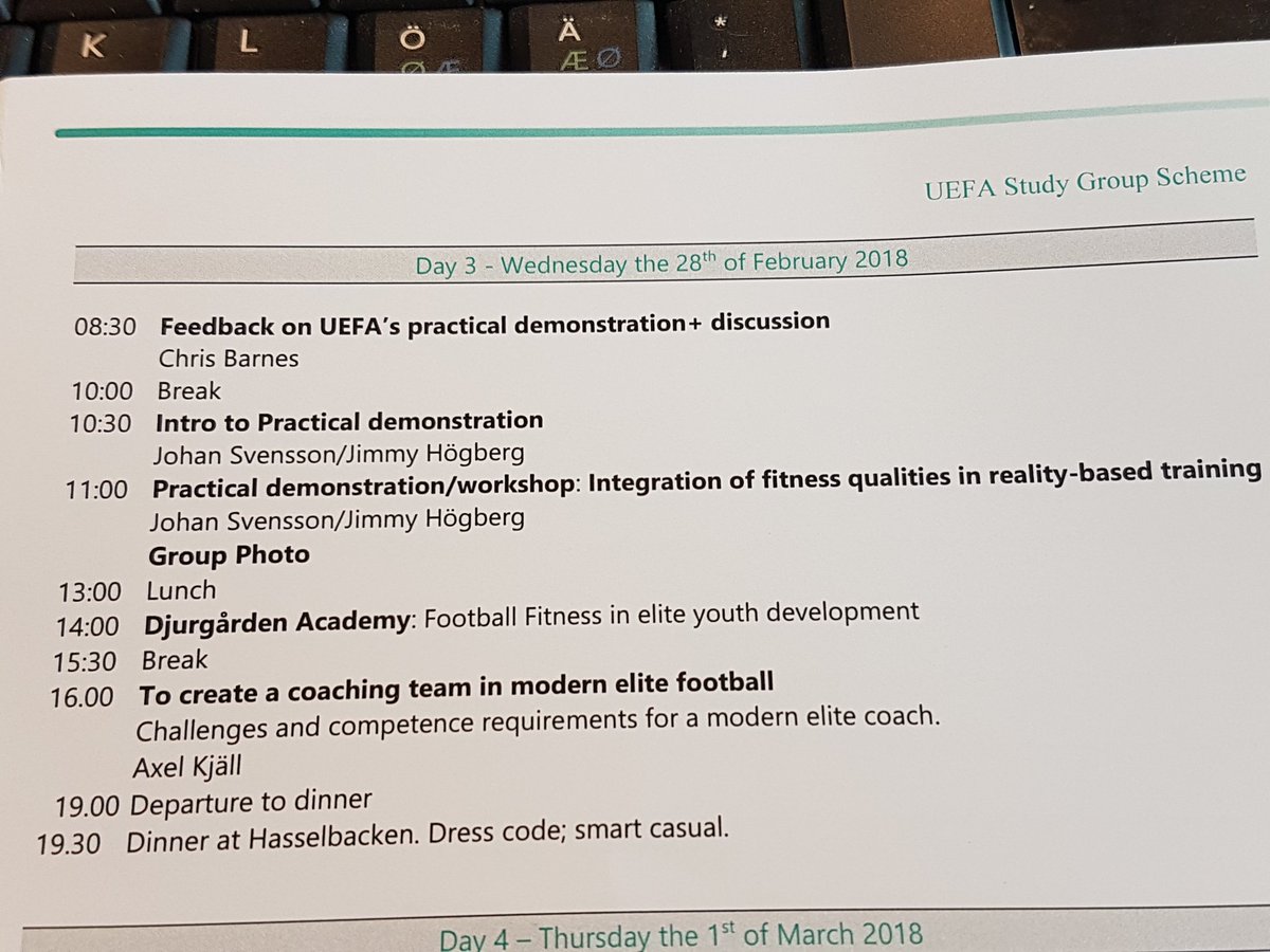 PerraWiden's tweet photo. Har lämnat min kollegor på Bosön för möte på kansliet under fm, men konferensen rullar på... #uefastudygroup #fitness #Football https://t.co/YRNPwhryAV