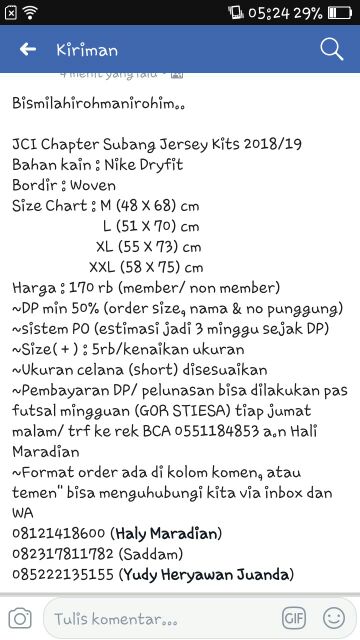 Mangga yang minat atau sekedar tanya2 bisa langsung hub nomor yg tertera.