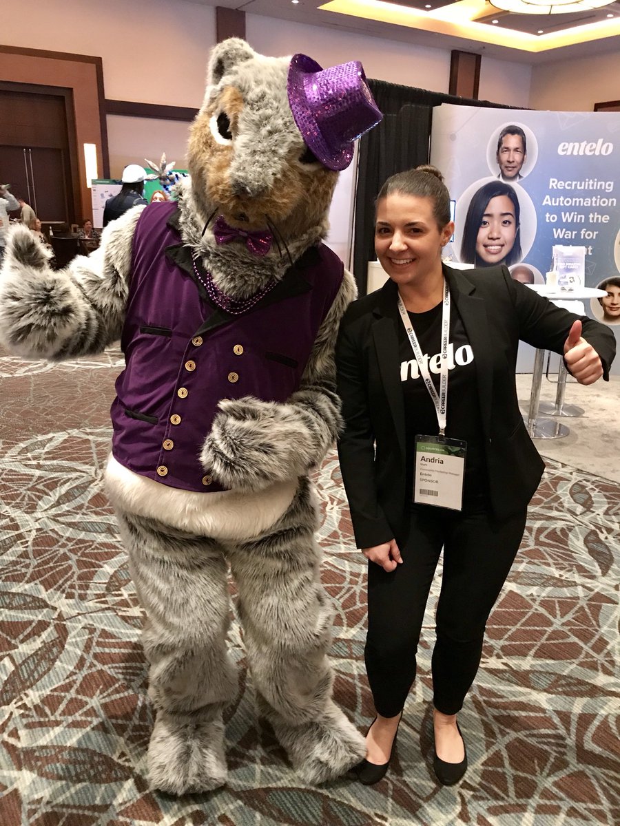andria_stark's tweet photo. Found the elusive purple squirrel at #SourceCon this week. @Entelo FTW! #hiring #recruitingautomation https://t.co/Z4EDBpTxrS