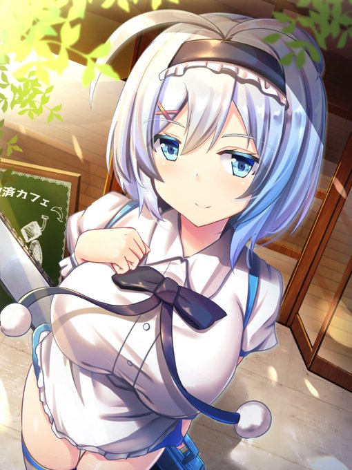 メイド服っぽいシロちゃん #SiroArt 