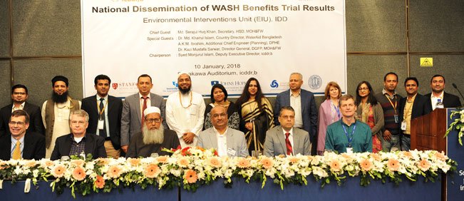 NuhuAmin's tweet image. It was really great experience arranging A national dissemination of WASH benefits trial result recently held at the Sasakawa Auditorium @ #icddr_b
