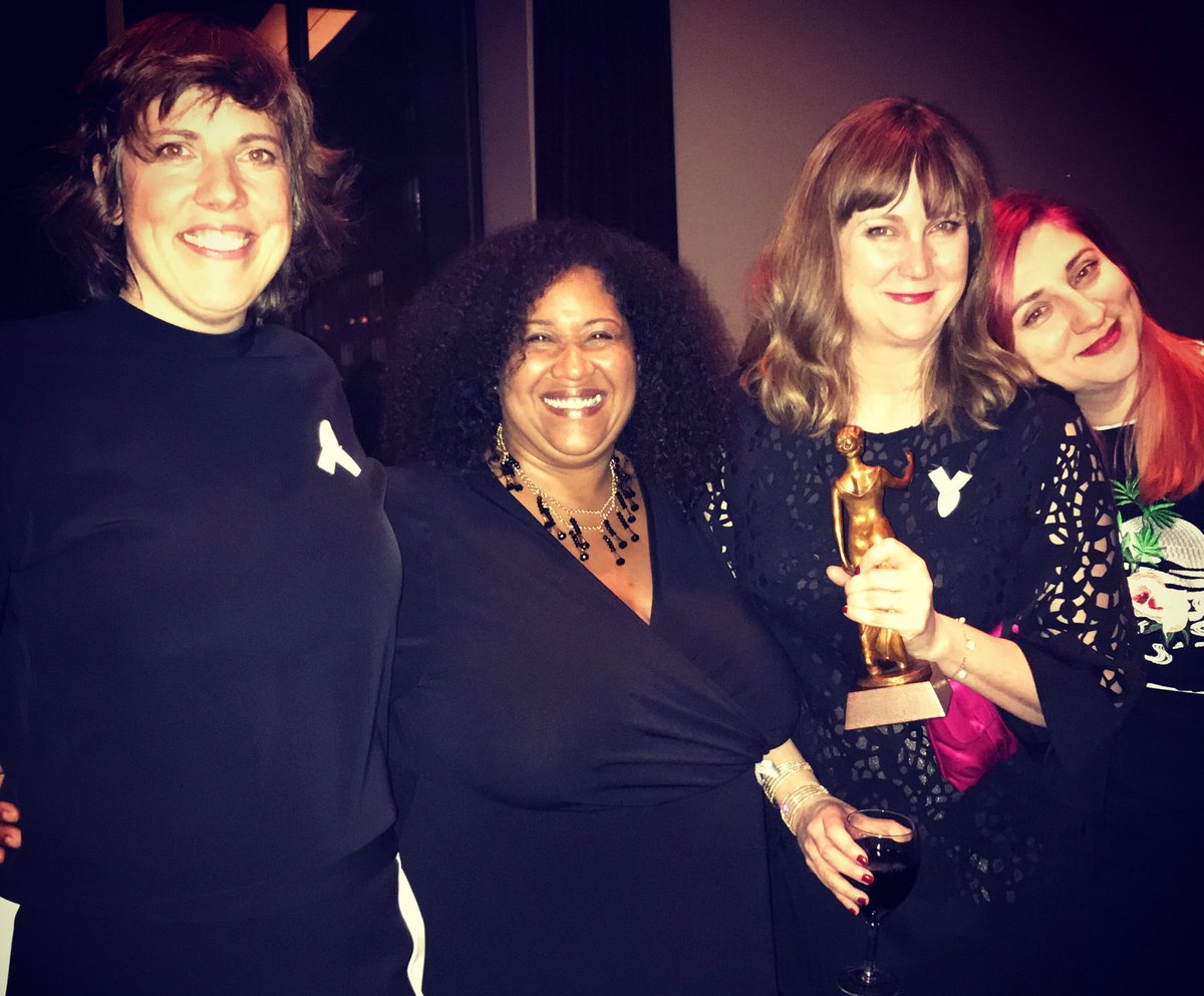 kimroberts1's tweet photo. Congratulations to the winners of the Members Choice Series Ensemble, at the 16th, annual @ACTRAToronto Awards - @BaronessShow @aurorabrowne @carolyntaylord @MeredithMacNeil @JenniferWhalen #myfavouriteplaymates #awardwelldeserved #somuchfunny #mmmchocolate #buttcracks https://t.co/Mqj99IgaCh