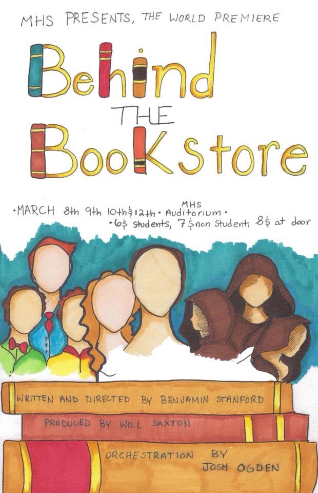 mhs_theatre's tweet photo. 9 DAYS UNTIL BEHIND THE BOOKSTORE! We are SO excited to bring the world this musical, directed by senior Ben Stanford. https://t.co/2htFzumNjR