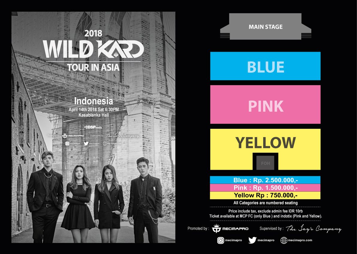 2018 WILD KARD Tour in Jakarta April 2018 event korea di jakarta saungkorea.com