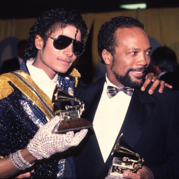 History__OTD's tweet photo. 27 Feb. 1984: Michael Jackson wins a record 7 Grammy awards including album of the year for “Thriller” and record of the year for “Beat It.” #OTD https://t.co/x31ygB9OOs