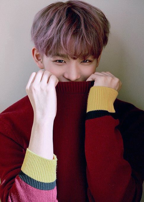 Baejin Daehwi S Noona On Twitter Ummm Purple Hair With
