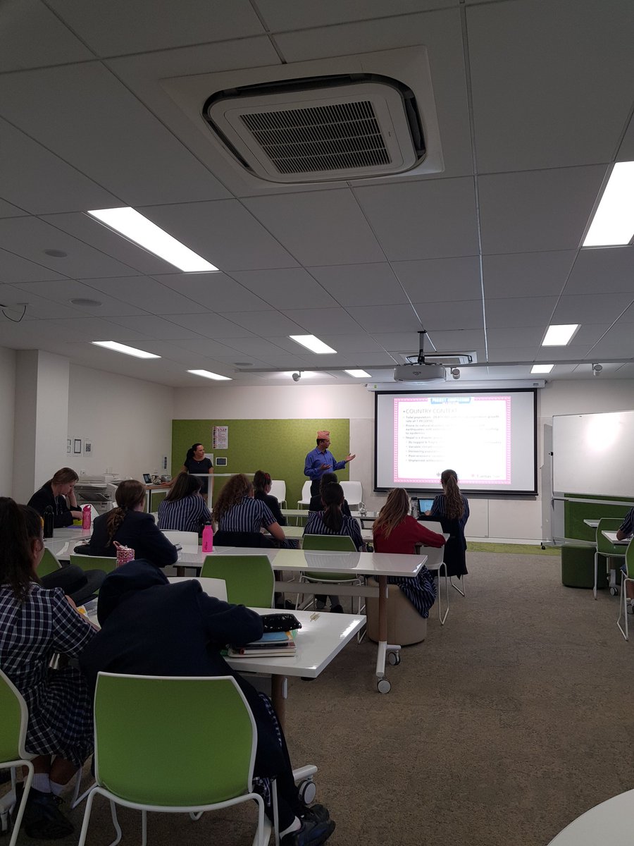 msboula88's tweet photo. Our @SPC_StPats #socialjustice team listened to a guest speaker today from @CaritasAust for awesome #projectcompassion #inspiration https://t.co/MEf4vL5C5W
