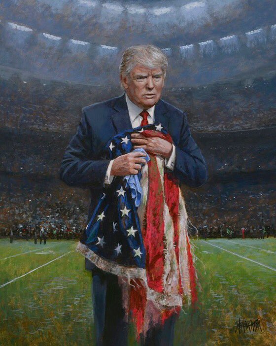 malski1954's tweet photo. @McNaughtonArt   THIS IS ABSOLUTELY BREATHTAKING I love it .This should be @realDonaldTrump ‘s OFFICIAL PRESIDENTIAL PORTRAIT the raw emotion you have captured is beyond words. God Speed Sir and thank you for sharing this MASTERPIECE OF OUR POTUS🇺🇸 https://t.co/WrEhndXZdj