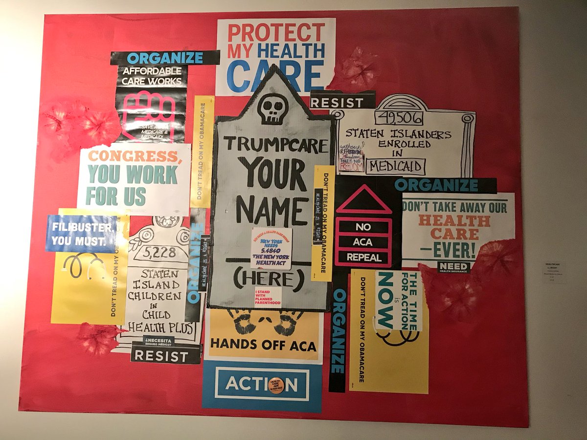 SilverArtSI's tweet photo. Thank you to all of our followers and those that contributed to this exhibit. We are sad to see it close, but are glad it sparked interest in the community. #BlackLivesMatter #NoBanNoWall #SaveACA #ArtoftheProtest https://t.co/sExEKKjJgd