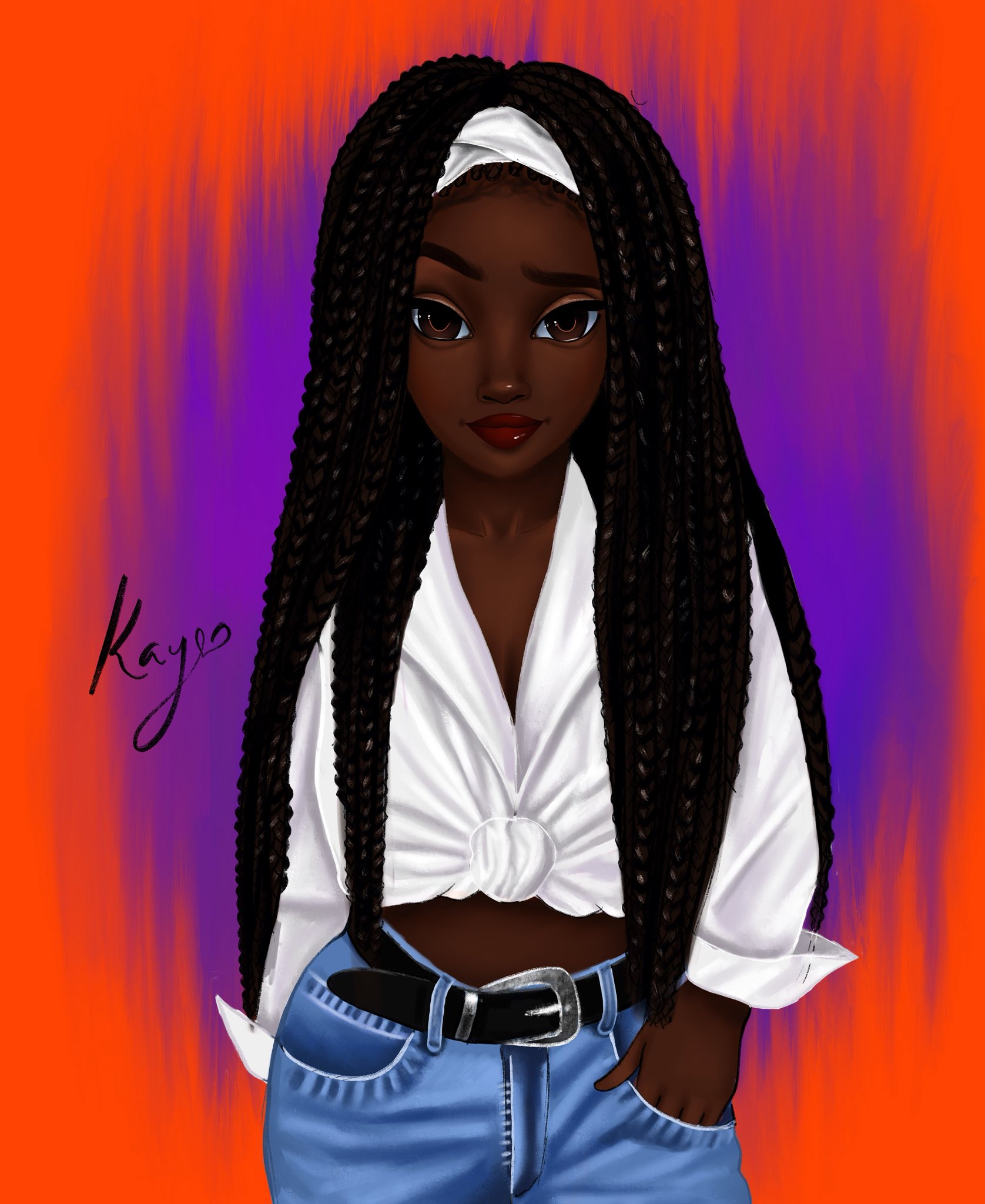 Hi my name princess, I love drawing black women and I’m Nigerian. 